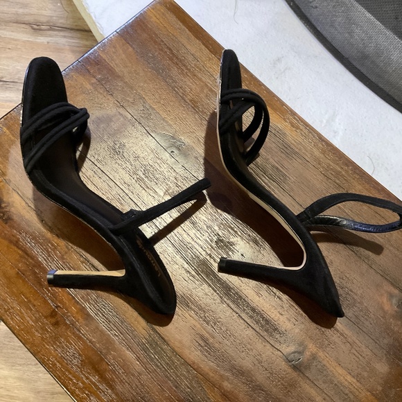 LARROUDE Annie Sandal In Black Suede size 9 - Picture 6 of 10